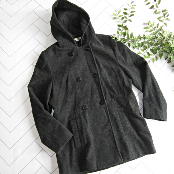 Jason Cole Jackets & Blazers - Jason Cole Charcoal Grey Wool Winter Coat sz M